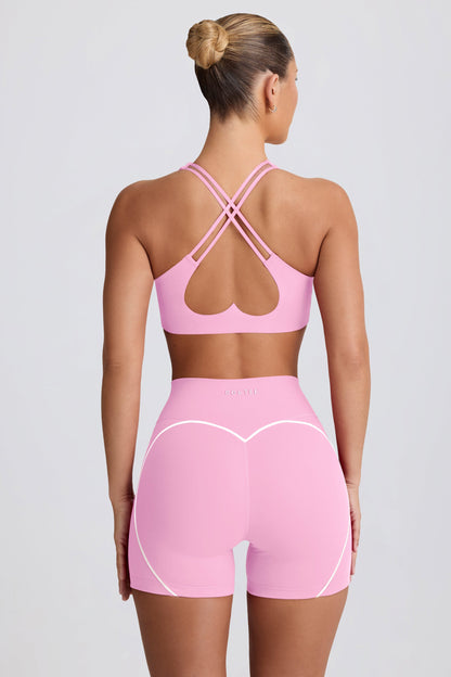 Soft Active Mini Shorts in Baby Pink