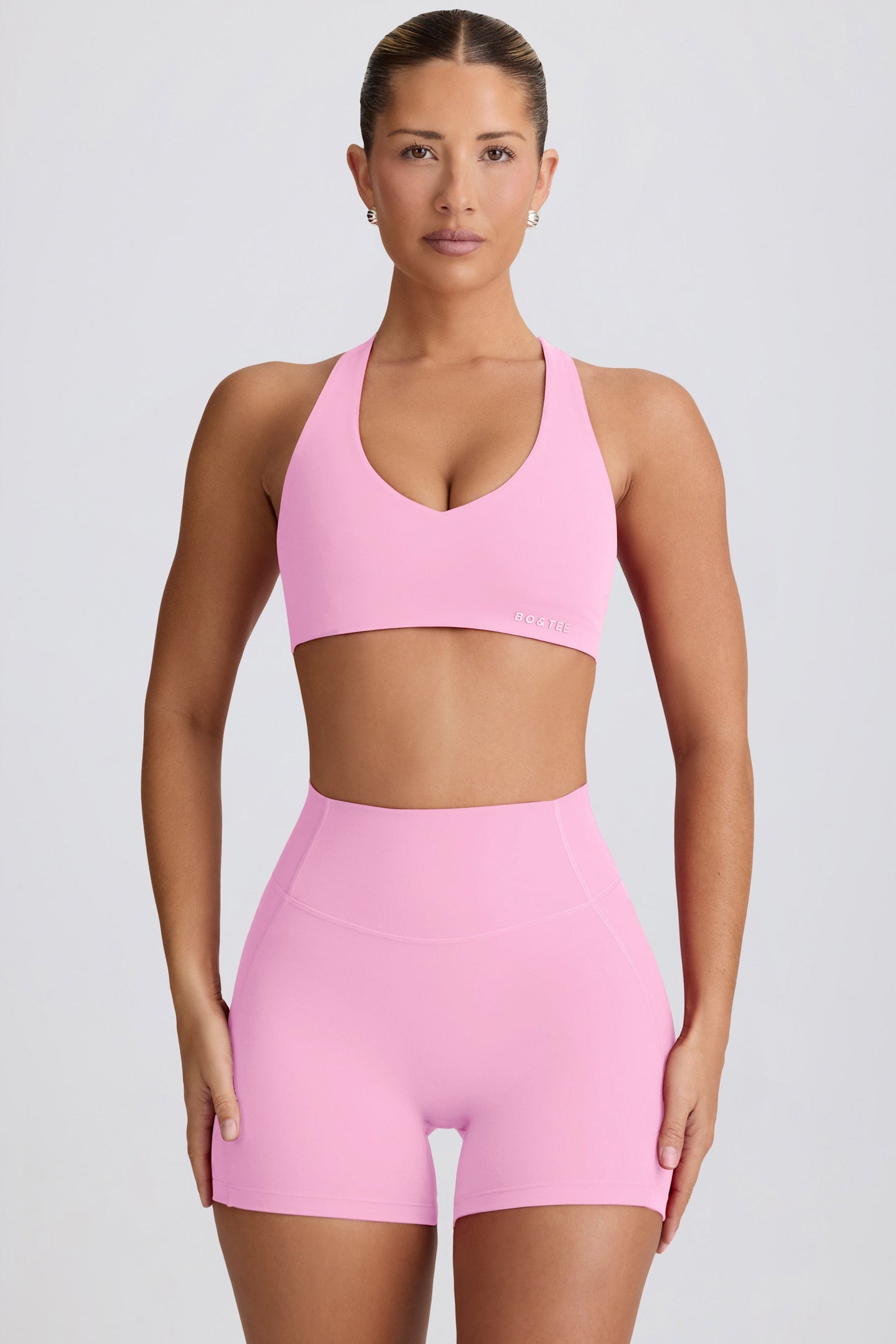 Soft Active Mini Shorts in Baby Pink