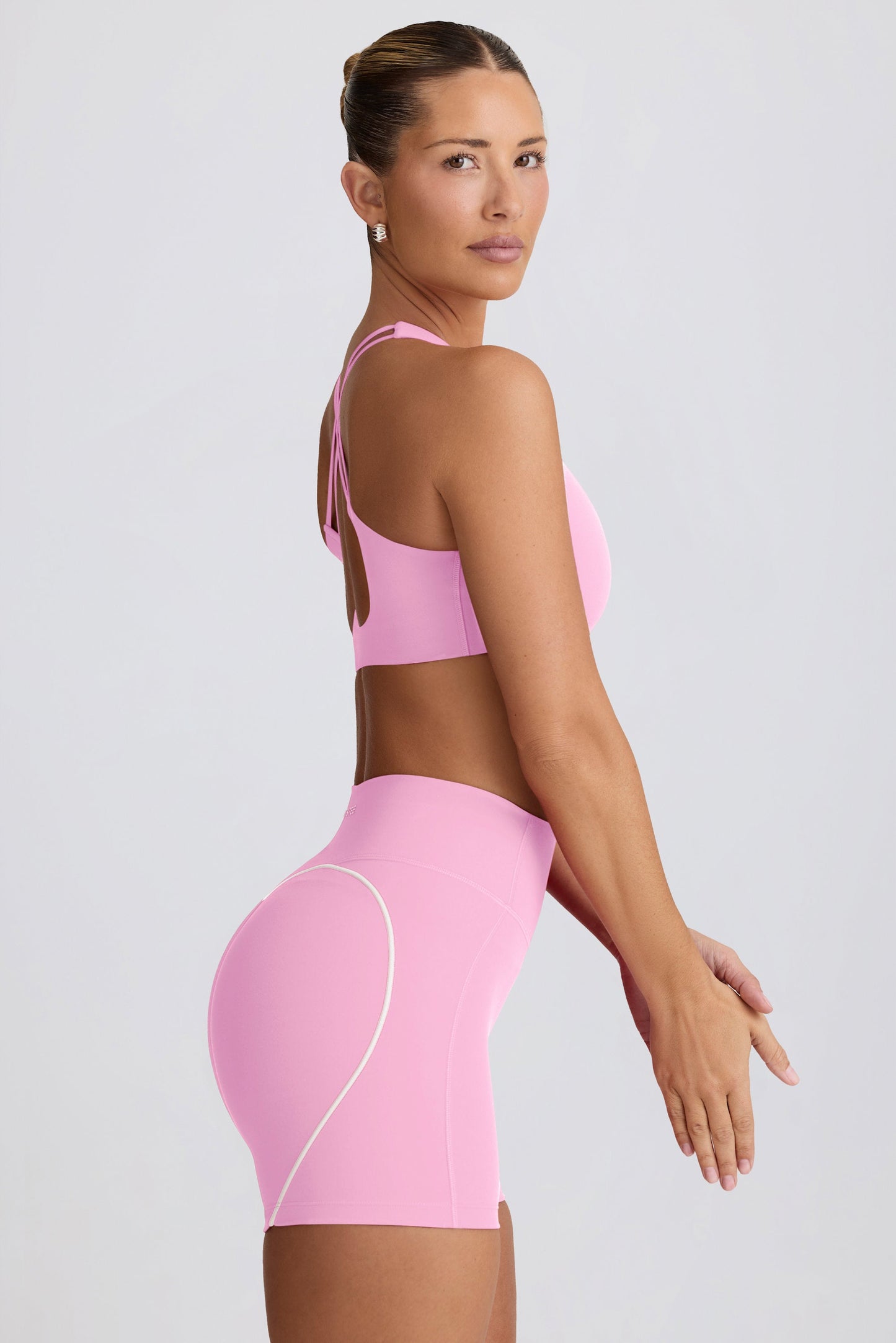 Soft Active Mini Shorts in Baby Pink