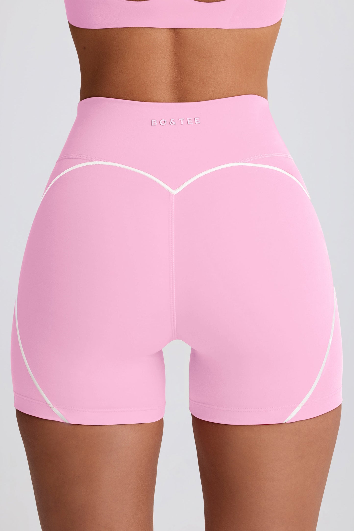 Soft Active Mini Shorts in Baby Pink