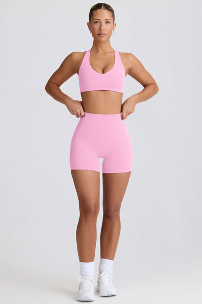 Soft Active Mini Shorts in Baby Pink